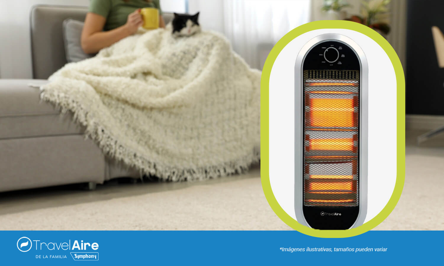 Un calefactor eléctrico es una excelente opción para mantener cálido el hogar. 