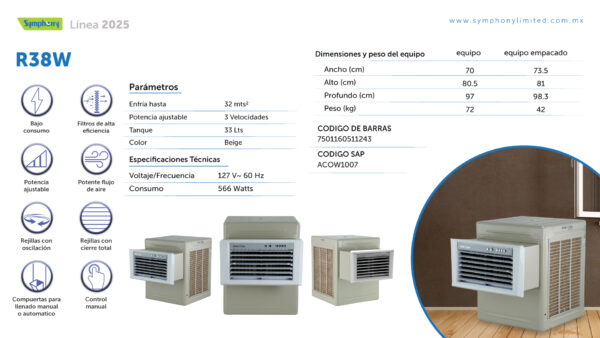 Enfriador de Ventana R38W de Arctic Circle - Imagen 5