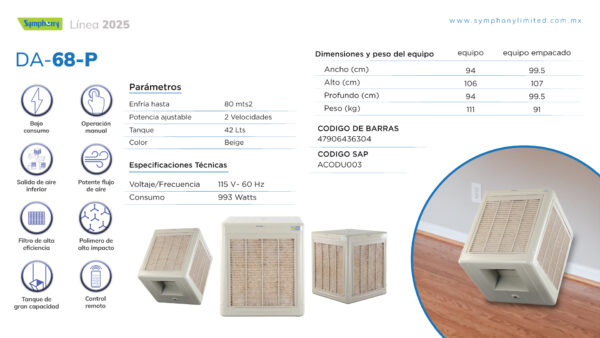 Enfriador de Ventana DA-68-P de Arctic Circle - Imagen 2