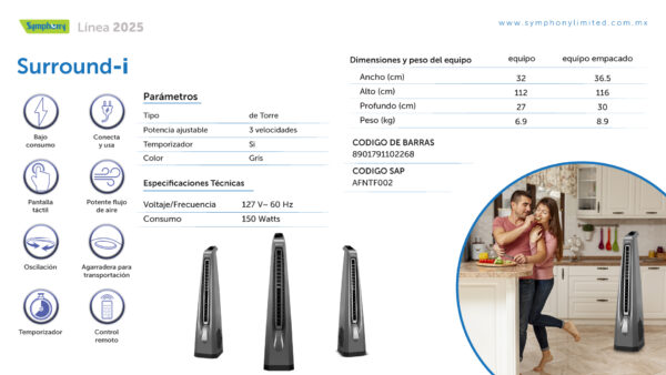 Ventilador SURROUND-i de Symphony - Imagen 5